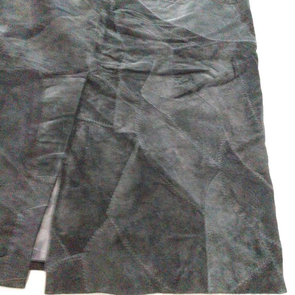 Mattina J 100% Genuine Leather Maxi Skirt - Picture 10 of 15